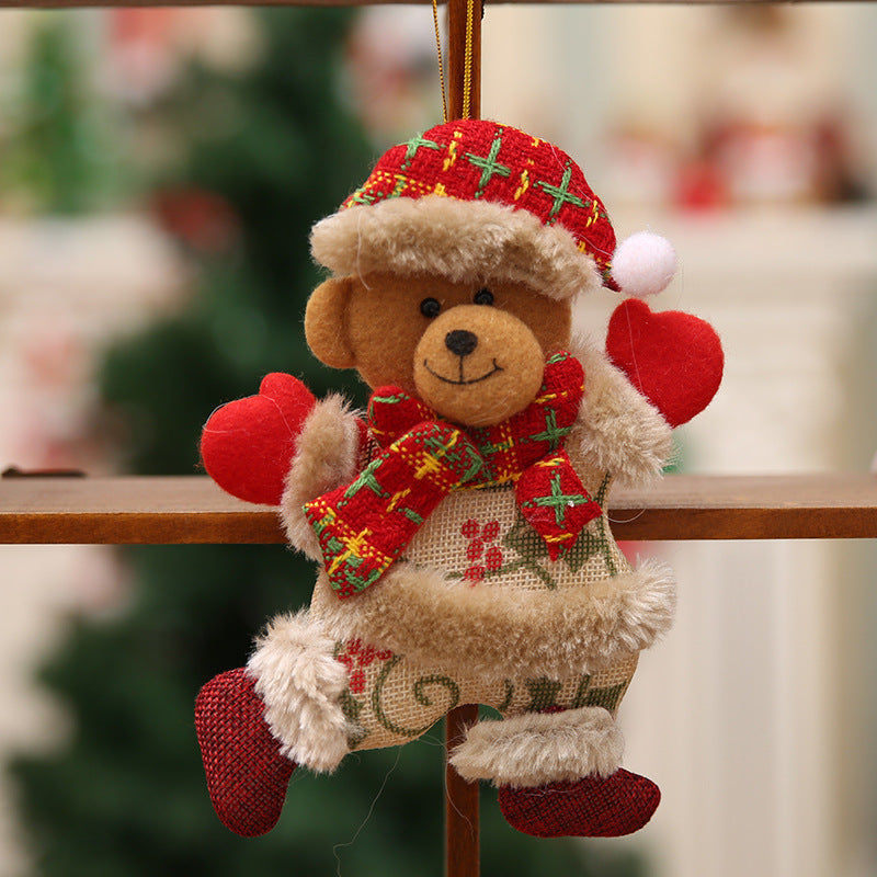 Christmas Tree Teddy Decorations