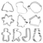 Stainless Steel Christmas Cookie Cutter -10 pieces