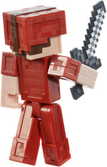Minecraft Earth Steve in Red Leather Figure