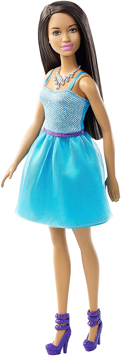 barbie glitz doll blue dress Barbie Glitz Doll Blue Dress 2013 Mattel BCN34