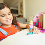 Polly Pocket Go Tiny! Room Playset with Adventure Dolls & Accessories