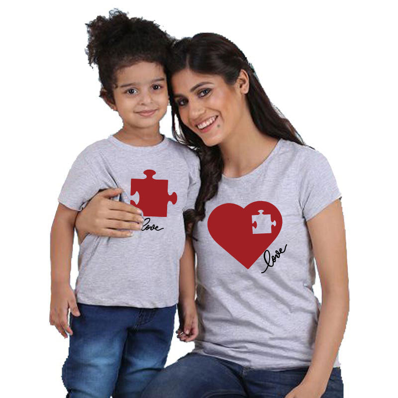 Jigsaw Print Mommy & Me Matching T-shirt