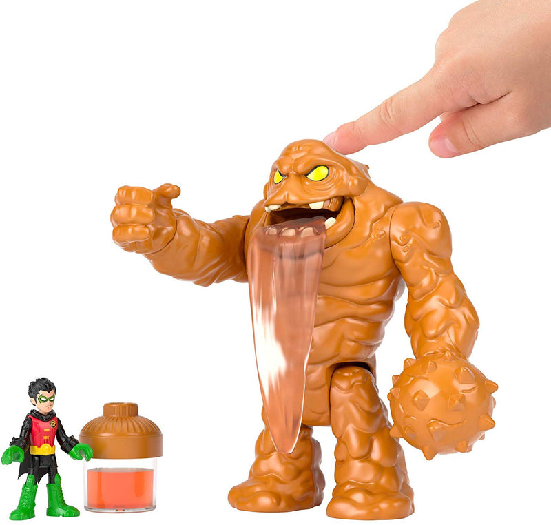 Imaginext DC Super Friends Oozing Clayface & Robin, Multicolor