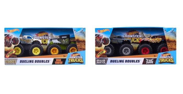 Hot Wheels Monster Trucks 1:43 Scale Dueling Doubles Pack 2