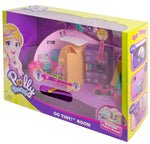 Polly Pocket Go Tiny! Room Playset with Adventure Dolls & Accessories
