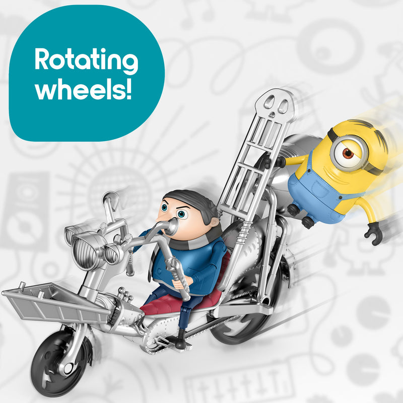 Minions: The Rise of Gru Movie Moments Pedal Power Gru