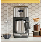 GE Classic Drip Coffee Maker with 10-Cup Stainless Vacuum Carafe - Used