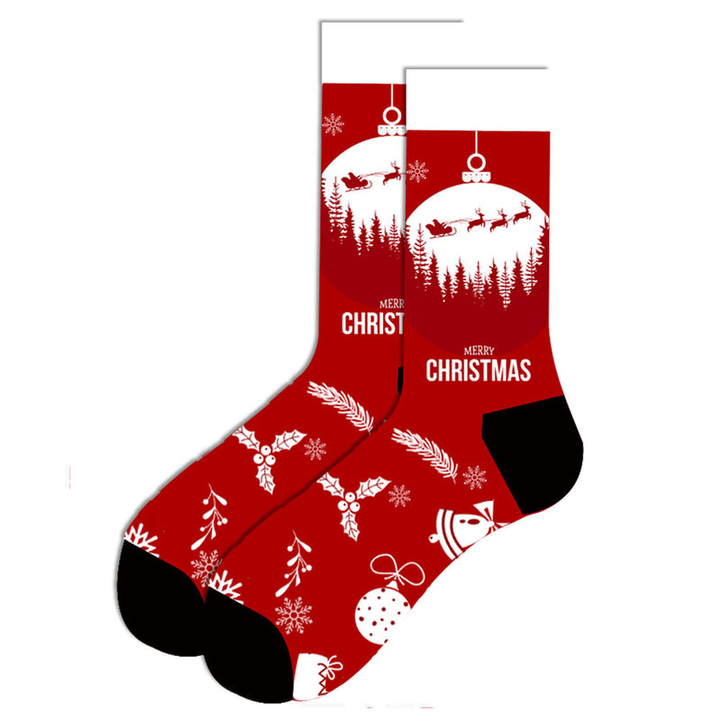 Fun Print Christmas Holiday Socks