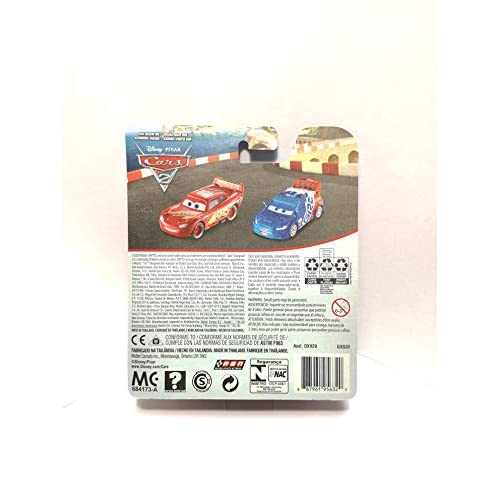 Disney Pixar Cars Metal Series Rusteze Lightning McQueen Square