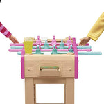 Barbie Mini Playset with Pet, Accessories and Working Foosball Table