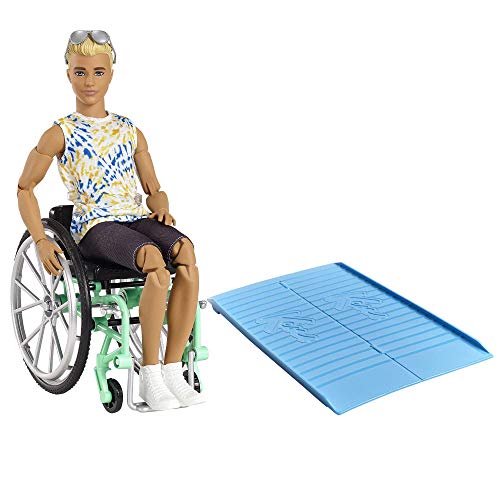 Barbie Ken Fashionistas Doll with Wheelchair and Ramp