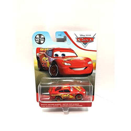 Disney Pixar Cars Metal Series Rusteze Lightning McQueen