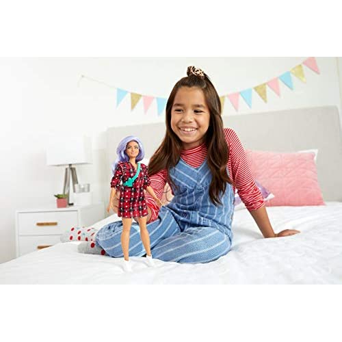 Barbie Fashionistas Doll Curvy with Lavender Hair