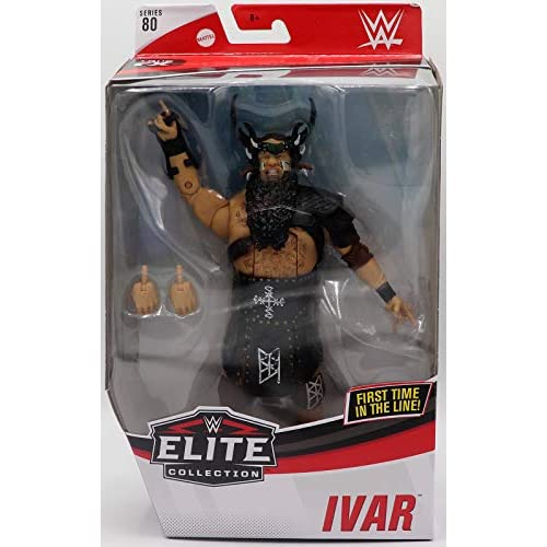 WWE Ivar Elite Series Action Figure with Realistic Facial Detailing & Accessories