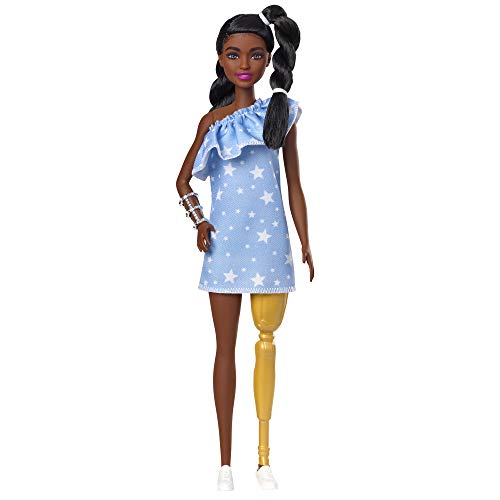 Barbie Fashionistas Doll with 2 Twisted Braids & Prosthetic Leg