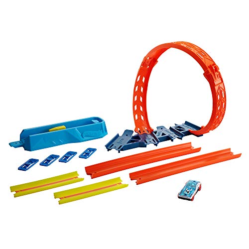 Hot Wheels Track Builder Unlimited Adjustable Loop Pack with Car Spir Square Imports