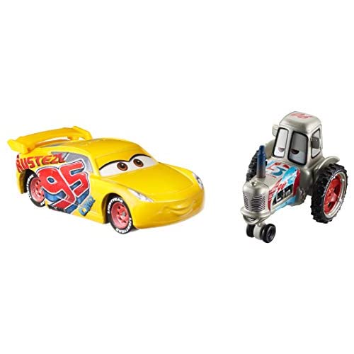 Disney Pixar Cars Bumper Save Racing Tractor and Rust-Eze Cruz