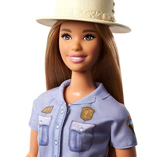 Barbie 12-in Blonde Curvy Park Ranger Doll with Ranger Outfit