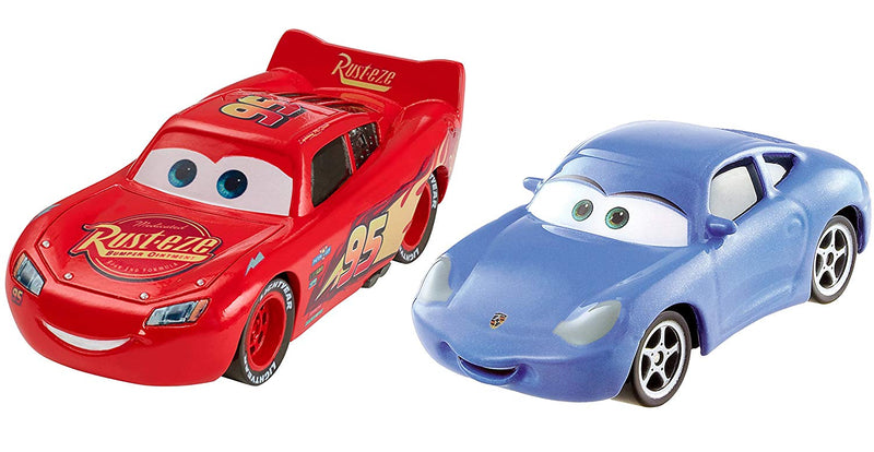 Cars 3 Lightning McQueen and Sally Die-Cast Vehicles, 2-Pack