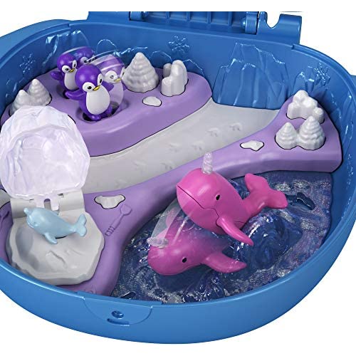 Polly Pocket Freezin' Fun Narwhal Compact with Fun Reveals