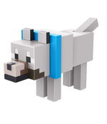 Minecraft Build Wolf Action Figure, 3.25-in, with 1 Build-a-Portal Piece & 1 Accessory, Building Toy Inspired by Video Game