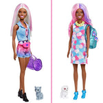 Barbie Color Reveal Doll Set with 25 Surprises Including 2 Pets, Clothes & Accessories