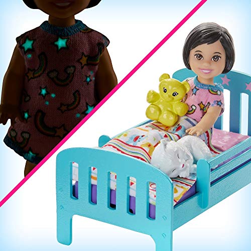 Barbie Skipper Babysitters Inc. Bedtime Playset with Skipper Doll, Toddler Doll and More