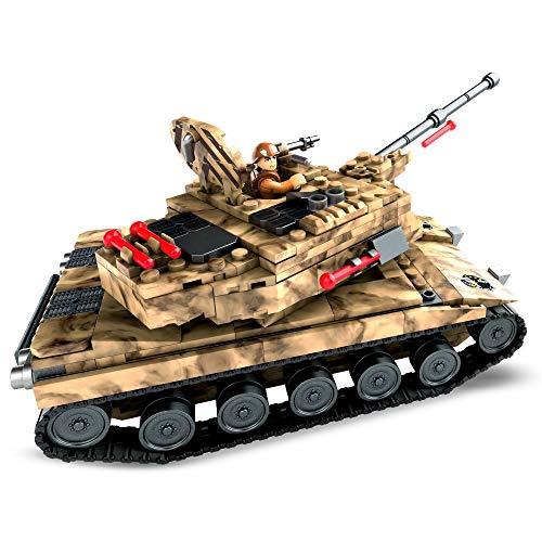 Mega Construx Army Tank Military Toy Building Set with Action Figure