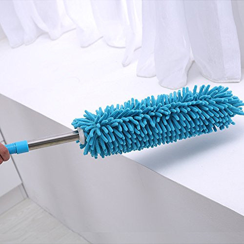 Extendable Soft Microfiber Duster Dusting Brush Cleaning Tool Washable