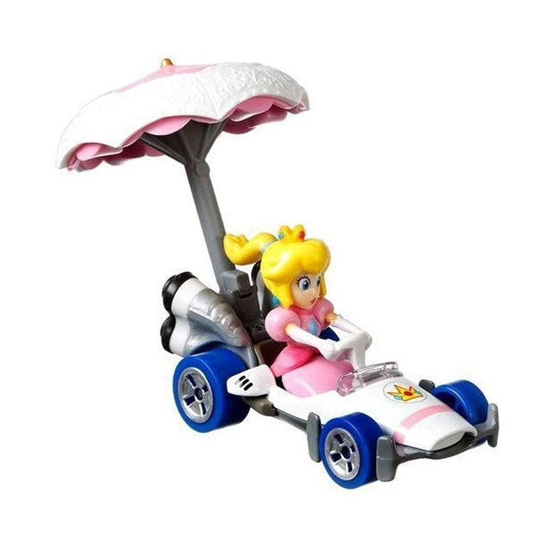 Mario Kart Princess Peach in B-Dasher Kart with Peach Parasol Glider