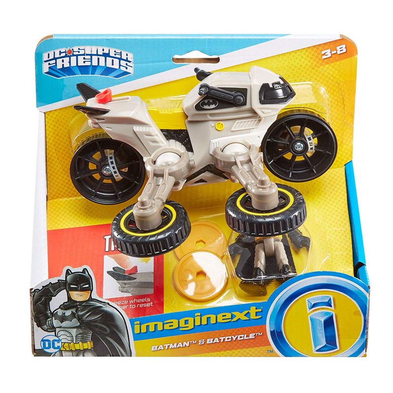 Imaginext DC Super Friends Batman & Batcycle, Multicolor