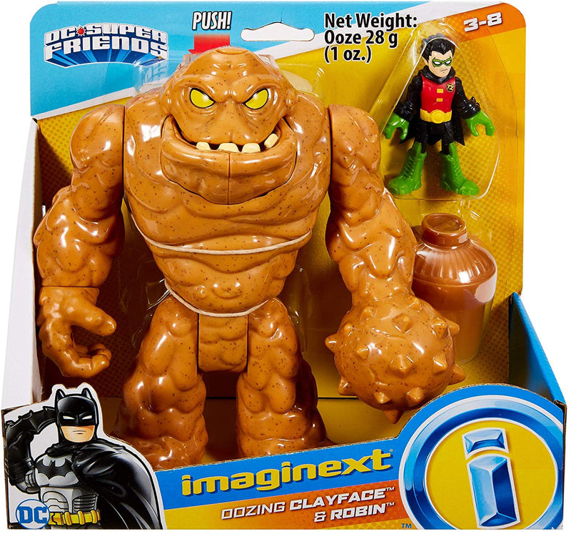 Imaginext DC Super Friends Oozing Clayface & Robin, Multicolor