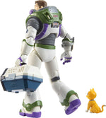 Disney Pixar Lightyear Alpha Class Collector Action Figure, Space Ranger Alpha Buzz Lightyear & Sox 6.75 Inches, 24 Articulated Joints