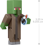 Minecraft Build-A-Portal Figures, 3.25-in Action Figure with Portal Piece & Accessory, Video Game-Inspired Building Toy - Zombie Villager