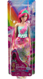 Barbie Dreamtopia Princess Doll (Dark-Pink Hair), with Sparkly Bodice, Princess Skirt and Tiara