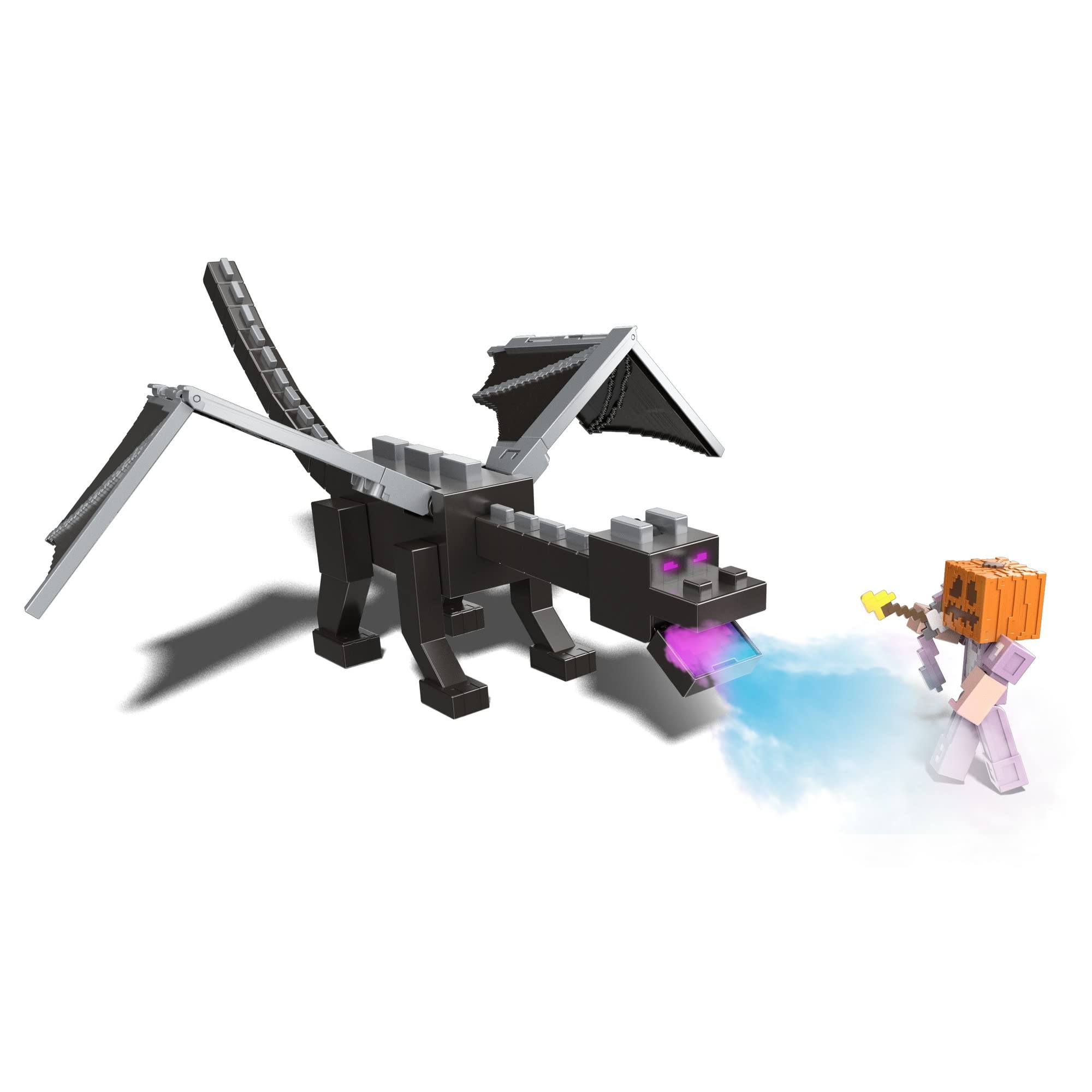  Mattel Minecraft Ultimate Ender Dragon Figure, 20-in  Mist-Breathing Creature, Plus 3.25-in Color-Change Steve Figure, Weapon,  Amor and Battle Accessory, Gift for 6 Years Old and Up : Musical Instruments