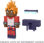 Minecraft Creator Series Wrist Spikes Figure, Collectible Building Toy, 3.25-inch Action Figure with Accessories