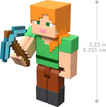 Minecraft Alex 3.25" scale Video Game Authentic Action Figure with Accessory and Craft-a-block