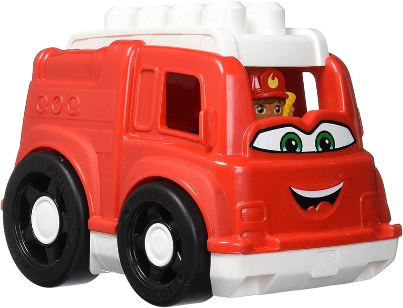 Mega Bloks First Builders Freddy Fire Truck, Building Toys for Toddlers (6 Pieces)