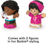 Barbie Sleepover Figure Set by Fisher-Price Little People, 2-Pack of Toys