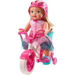 Little Mommy Learn To Ride Doll with Pink Training Bicycle