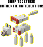 Mattel MINECRAFT Fusion Wolf Figure Craft-a-Figure Set, Build Your Own Minecraft Character to Play with, Trade and Collect, Toy for Kids Ages 6 Years and Up