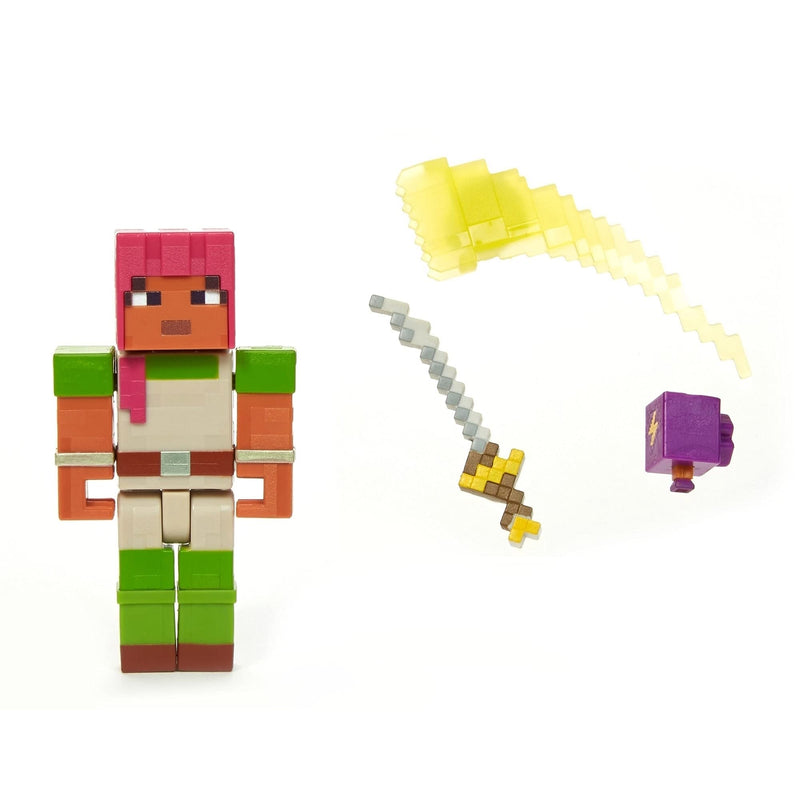MINECRAFT Dungeons 3.25-in Collectible Battle Figure and Accessories, Based on Video Game, Imaginative Story Play Gift for Boys and Girls Age 6 and Up