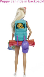 Barbie Doll and Accessories, It Takes Two “Malibu” Camping Doll with Pet Puppy and 10+ Accessories