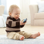 Fisher-Price Laugh & Learn Smart Phone Gray, Light-up Musical Pretend Phone for Infants and Toddlers