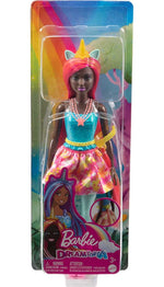 Barbie Dreamtopia Unicorn Doll (Pink & Yellow Hair), with Skirt, Removable Unicorn Tail & Headband