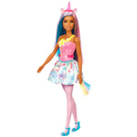 Barbie Dreamtopia Unicorn Doll (Blue & Pink Hair), with Skirt, Removable Unicorn Tail & Headband
