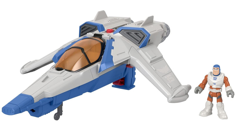 Imaginext Disney and Pixar Lightyear XL-15 Spaceship with Lights & Sounds, 15-inches long