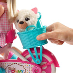Little Mommy Learn To Ride Doll with Pink Training Bicycle
