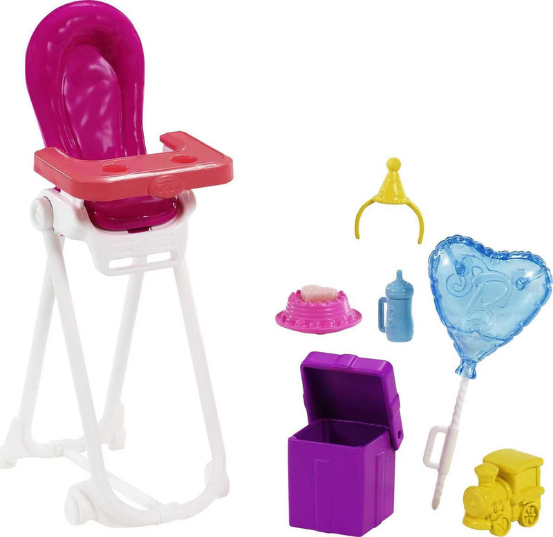 Barbie Skipper Babysitters Inc. Dolls & Playset with Babysitting Doll, Color-Change Baby Doll, High Chair & Party-Themed Accessories for Kids 3 to 7 Years Old